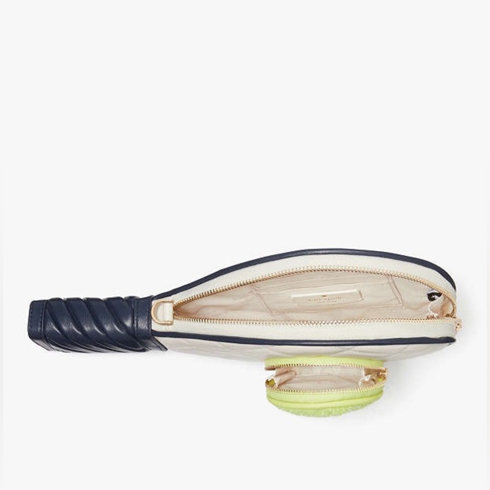 kate spade NWT $429 MSRP Grand Slam 3D Tennis Racquet Crossbody - Picture 5 of 9